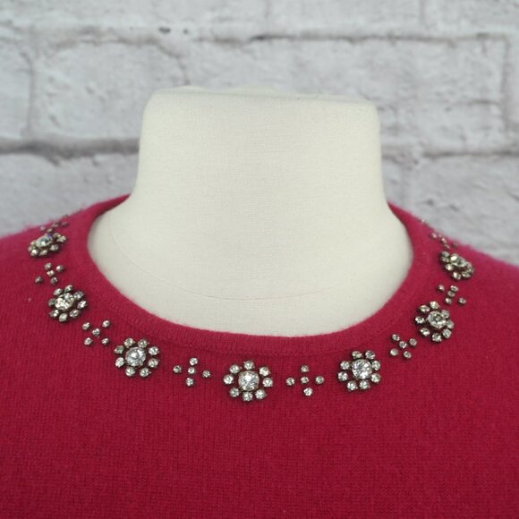 Vintage Lord Taylor Cashmere Rhinestone Sweater - Picture 2 of 7
